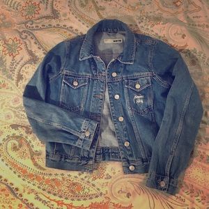 Topshop Moto fitted jean jacket